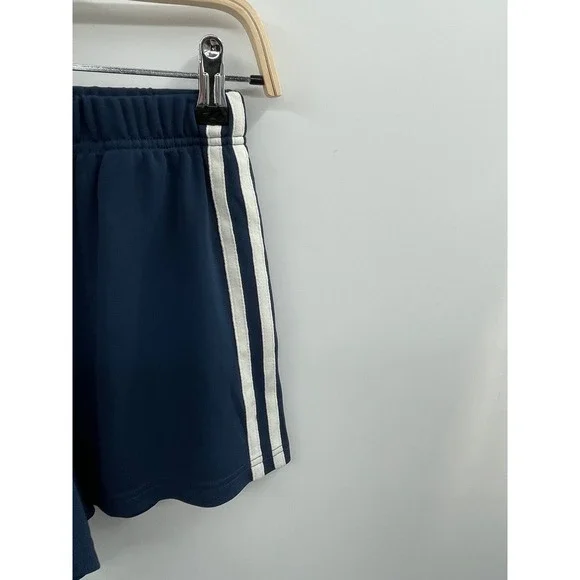 NWT OAK + FORT High Waist Sweat Short Men's XS Navy Blue White Striped Classic - Picture 5 of 11